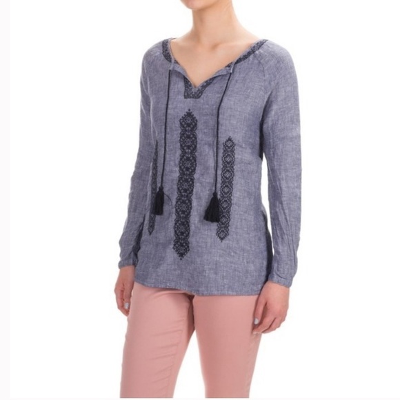 Artisan NY linen tunic top - Picture 1 of 4